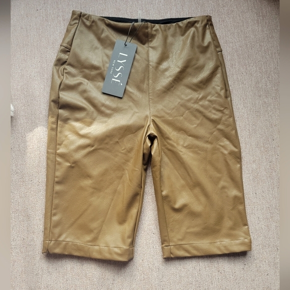 Lysse Rustic Leather Biker Short SZ Small - Picture 1 of 4